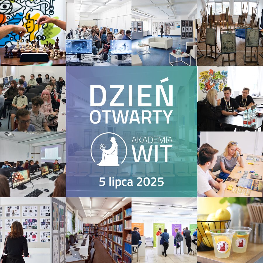 Mozaika zdjęć z Dnia Otwartego WIT