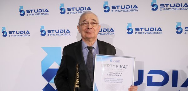 Certyfikaty „Studia z Przyszłością” oraz „Lider Jakości Kształcenia” dla kierunku Grafika