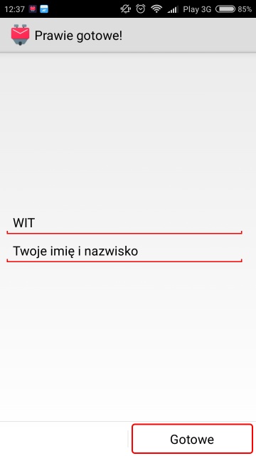 Finalizacja konfiguracji konta