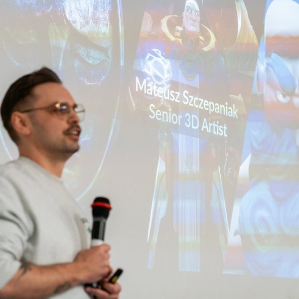 Warsztat z modelowania postaci 3D prowadzony przez Mateusza Szczepaniaka