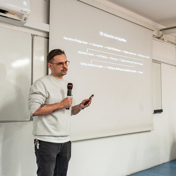 Warsztat z modelowania postaci 3D prowadzony przez Mateusza Szczepaniaka